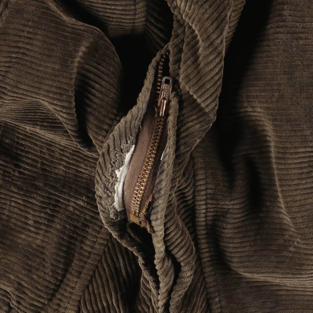 Vintage 60s-70'S OAKBROOK SPORTSWEAR Padded Corduroy Pharaoh Jacket, Men's Size XL unclear Khaki type brown Vintage Second Hand