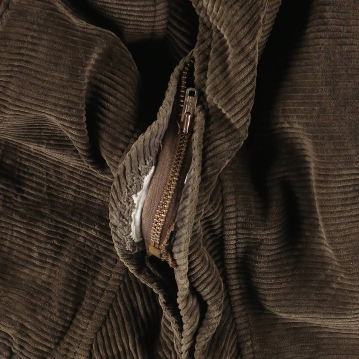 Vintage 60s-70'S OAKBROOK SPORTSWEAR Padded Corduroy Pharaoh Jacket, Men's Size XL unclear Khaki type brown Vintage Second Hand