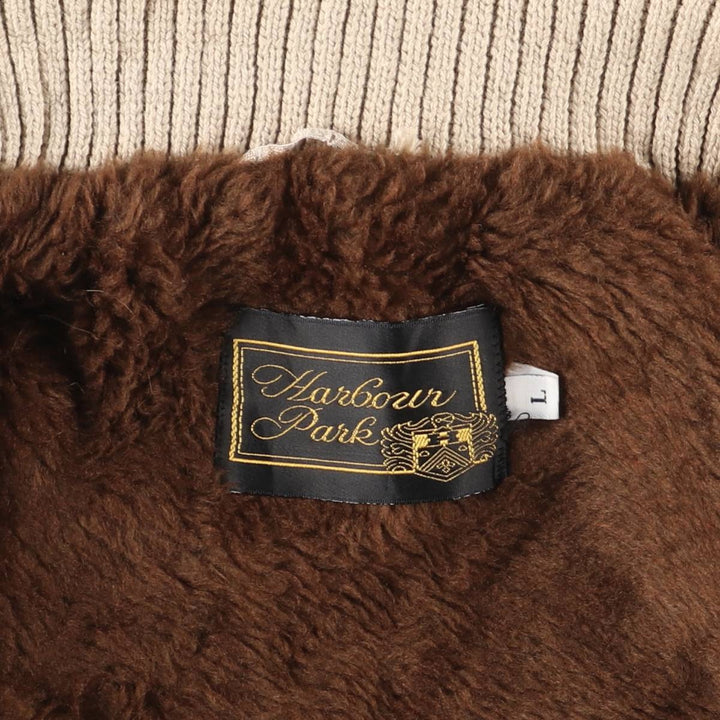 Vintage Harbour Park Men's Padded Pharaoh Jacket, Size L unclear Beige type Vintage Second Hand