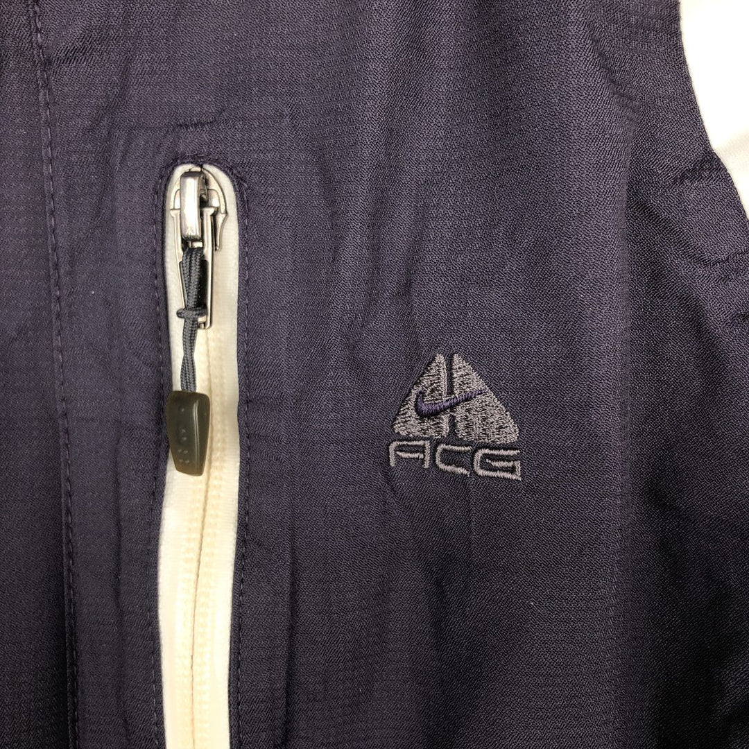 Vintage 90s-00'S Nike ACG Nylon Jacket, Men's Size L polyester navy blue type Vintage Second Hand