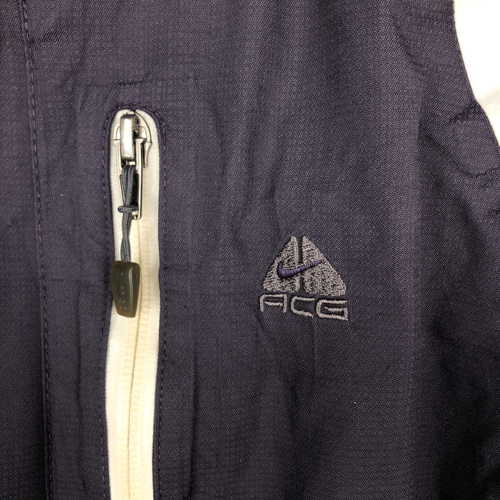 Vintage 90s-00'S Nike ACG Nylon Jacket, Men's Size L polyester navy blue type Vintage Second Hand