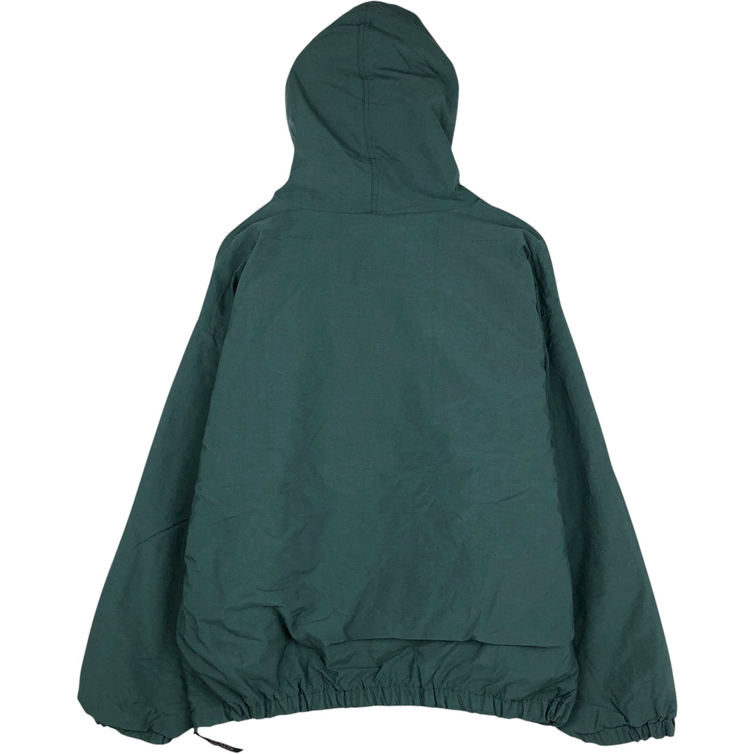 Jansport padded anorak parka puffer jacket, men's size XXL equivalent. Nylon green type Vintage Second Hand