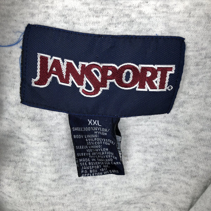 Jansport padded anorak parka puffer jacket, men's size XXL equivalent. Nylon green type Vintage Second Hand
