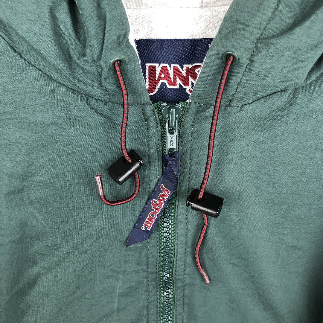 Jansport padded anorak parka puffer jacket, men's size XXL equivalent. Nylon green type Vintage Second Hand
