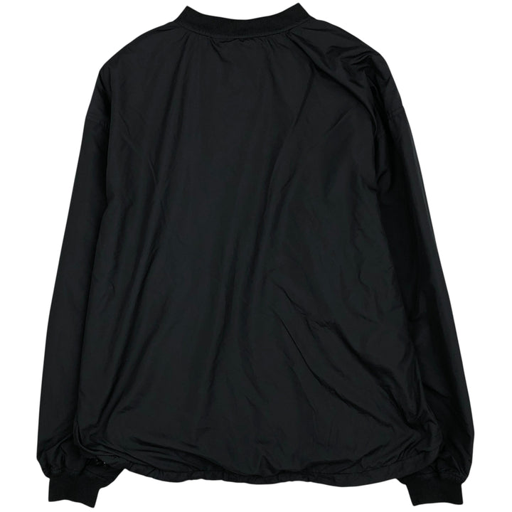 Harley-Davidson Half-Button Pullover Windbreaker, Men's Size L Polyurethane Coated Polyester black type Vintage Second Hand