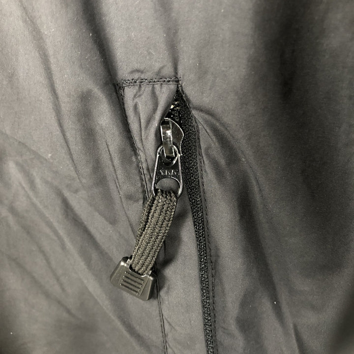Harley-Davidson Half-Button Pullover Windbreaker, Men's Size L Polyurethane Coated Polyester black type Vintage Second Hand