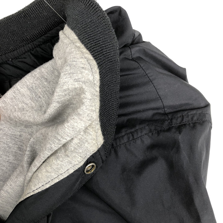 Harley-Davidson Half-Button Pullover Windbreaker, Men's Size L Polyurethane Coated Polyester black type Vintage Second Hand