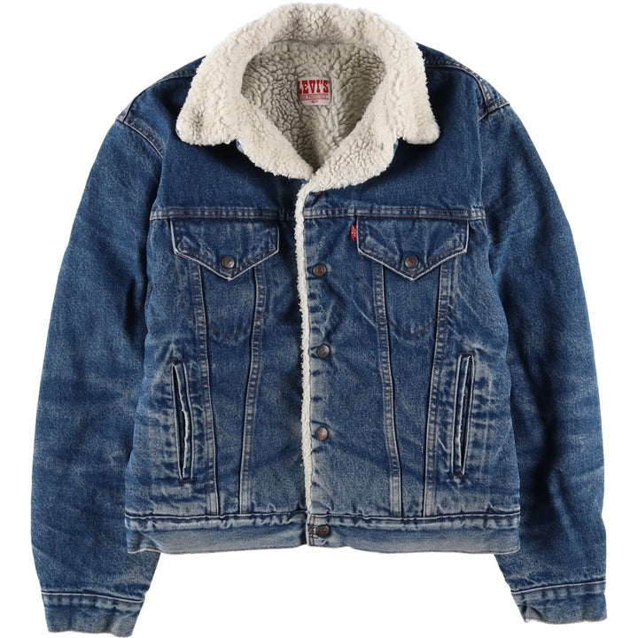 Vintage 80s-90'S Levi's 70608-0216 Padded Denim Jacket, Made in USA, Men's Size Medium cotton blue type Vintage Second Hand
