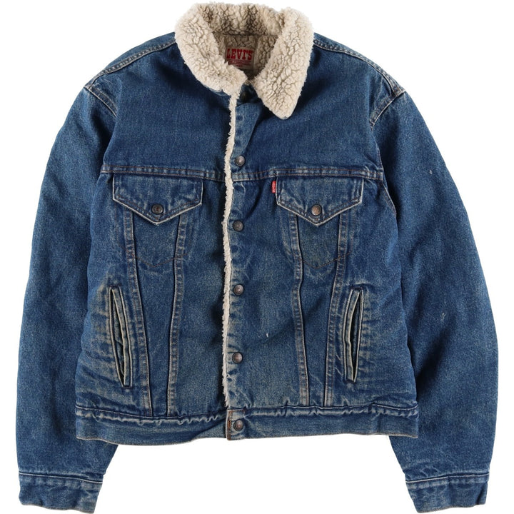 Vintage 80s-90'S Levi's padded denim jacket, made in the USA, size L, men's unclear blue type Vintage Second Hand