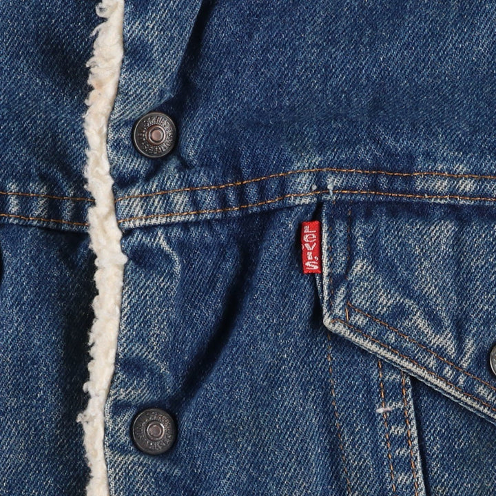 Vintage 80s-90'S Levi's padded denim jacket, made in the USA, size L, men's unclear blue type Vintage Second Hand