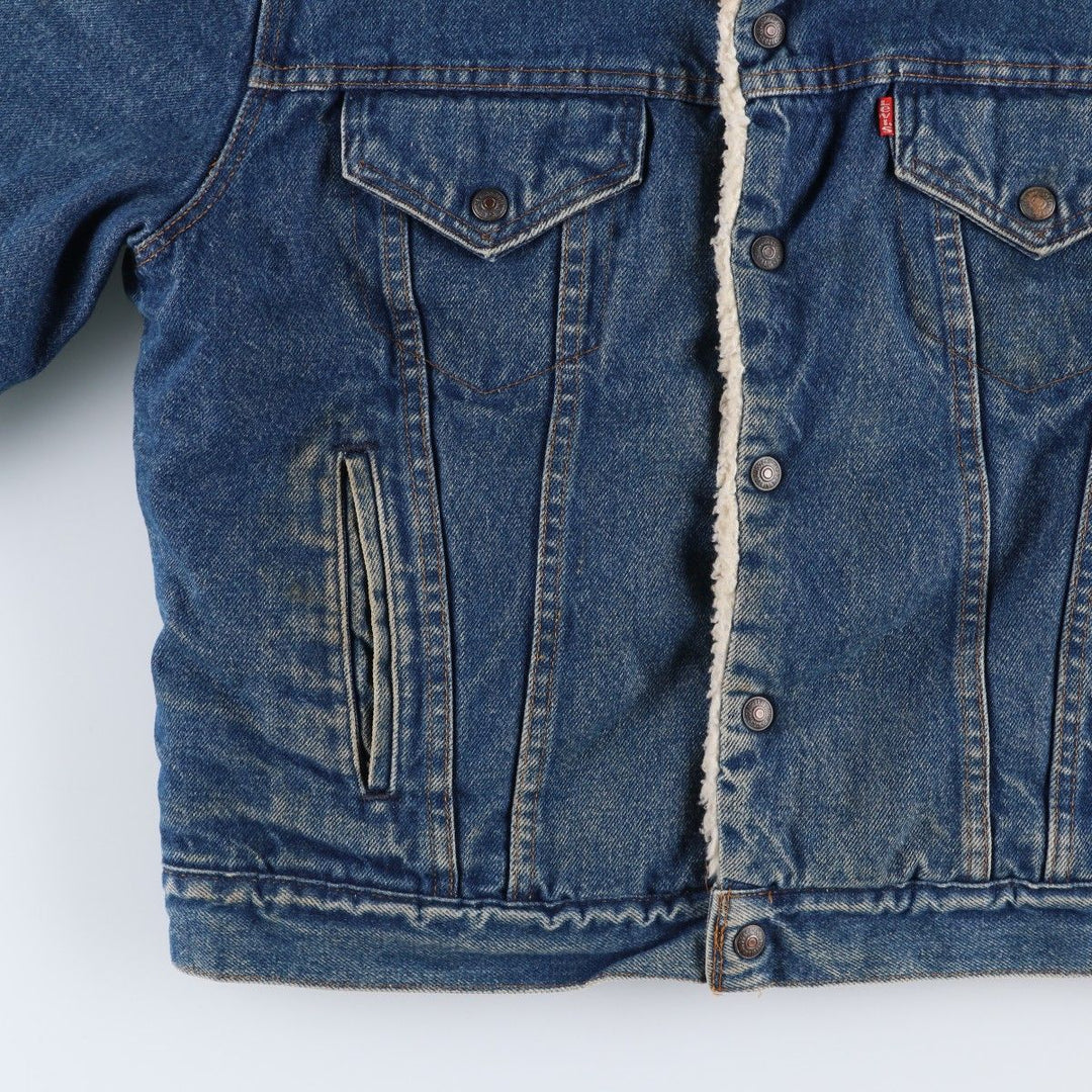 Vintage 80s-90'S Levi's padded denim jacket, made in the USA, size L, men's unclear blue type Vintage Second Hand