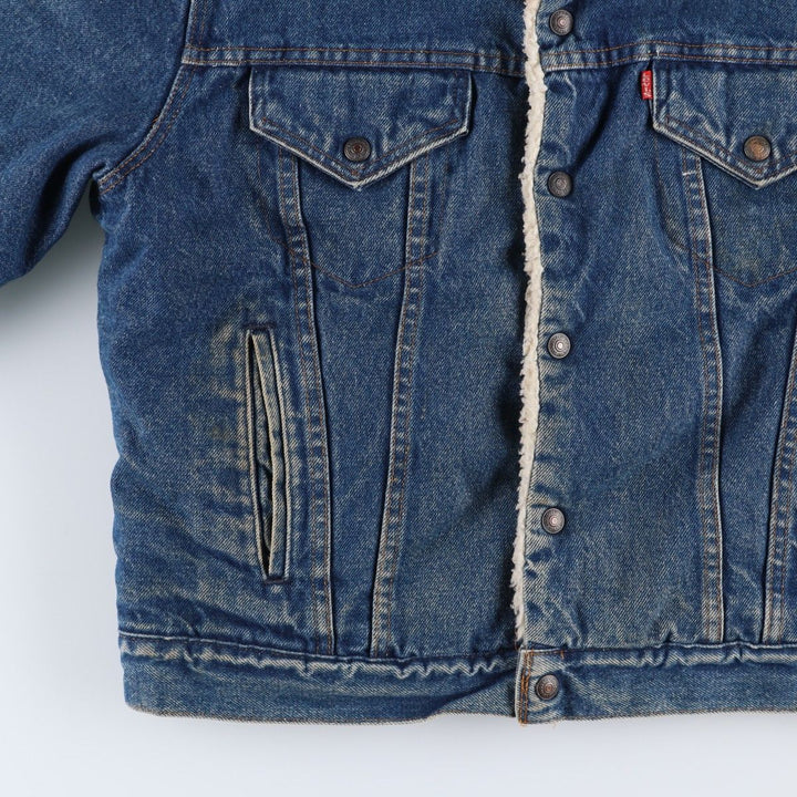Vintage 80s-90'S Levi's padded denim jacket, made in the USA, size L, men's unclear blue type Vintage Second Hand