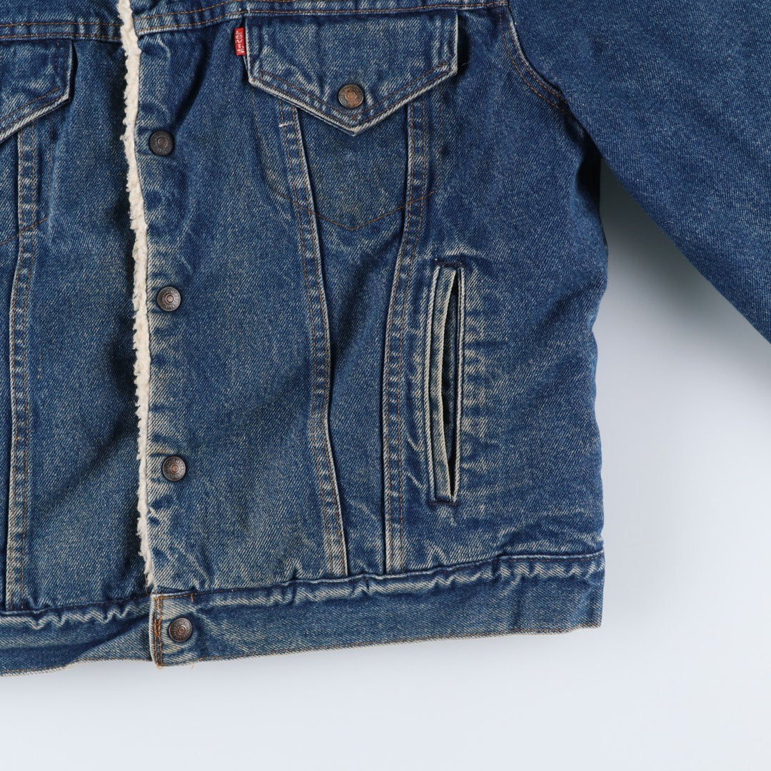 Vintage 80s-90'S Levi's padded denim jacket, made in the USA, size L, men's unclear blue type Vintage Second Hand