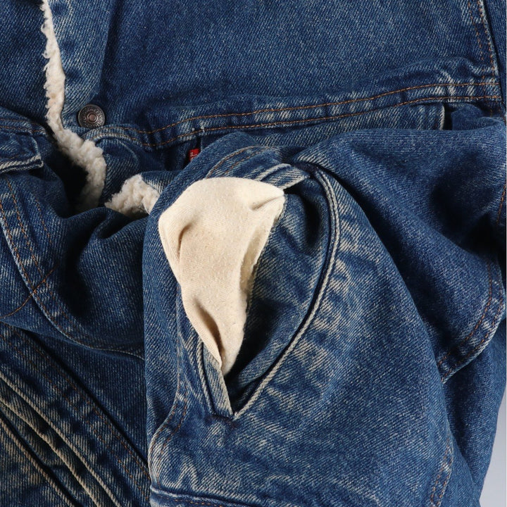 Vintage 80s-90'S Levi's padded denim jacket, made in the USA, size L, men's unclear blue type Vintage Second Hand