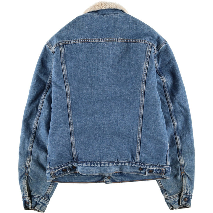 90'S Levi's 71500-0414 Denim Boa Jacket, Men's Size Medium, Vintage cotton blue type Vintage Second Hand