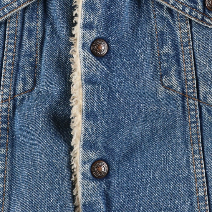 90'S Levi's 71500-0414 Denim Boa Jacket, Men's Size Medium, Vintage cotton blue type Vintage Second Hand