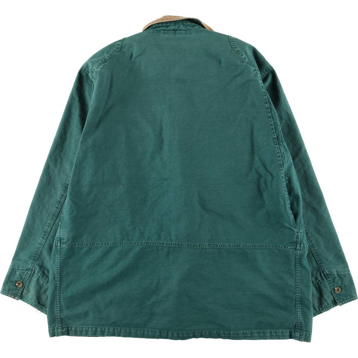 Eddie Bauer Hunting Jacket, Men's XL cotton green type Vintage Second Hand