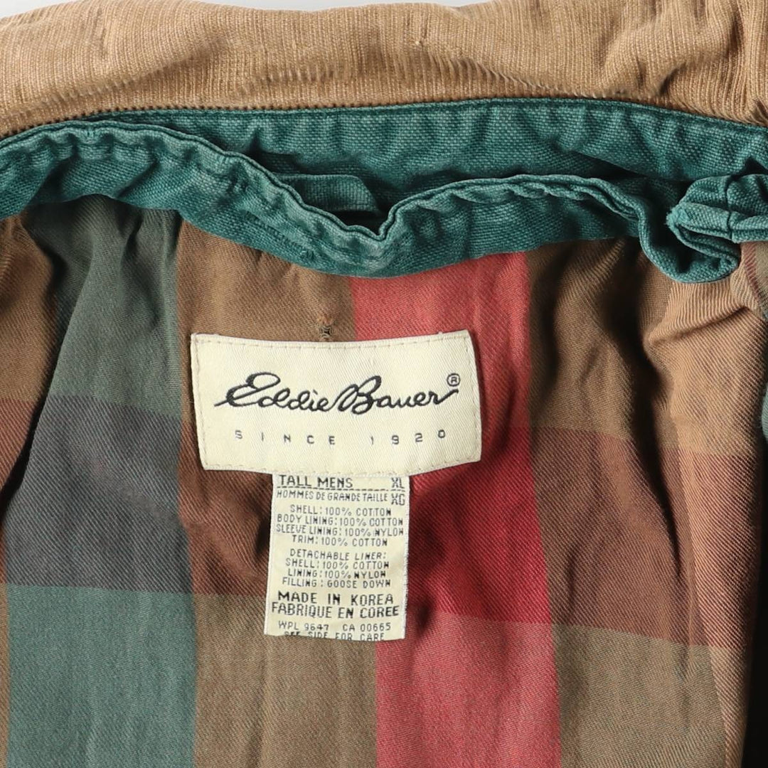 Eddie Bauer Hunting Jacket, Men's XL cotton green type Vintage Second Hand