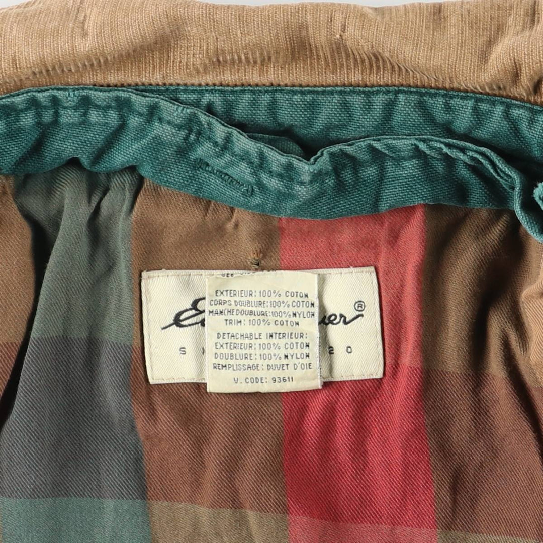 Eddie Bauer Hunting Jacket, Men's XL cotton green type Vintage Second Hand