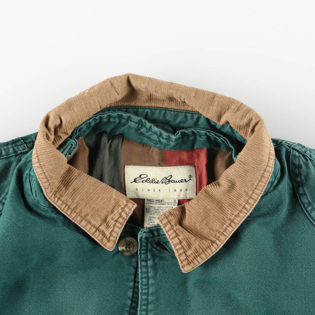 Eddie Bauer Hunting Jacket, Men's XL cotton green type Vintage Second Hand
