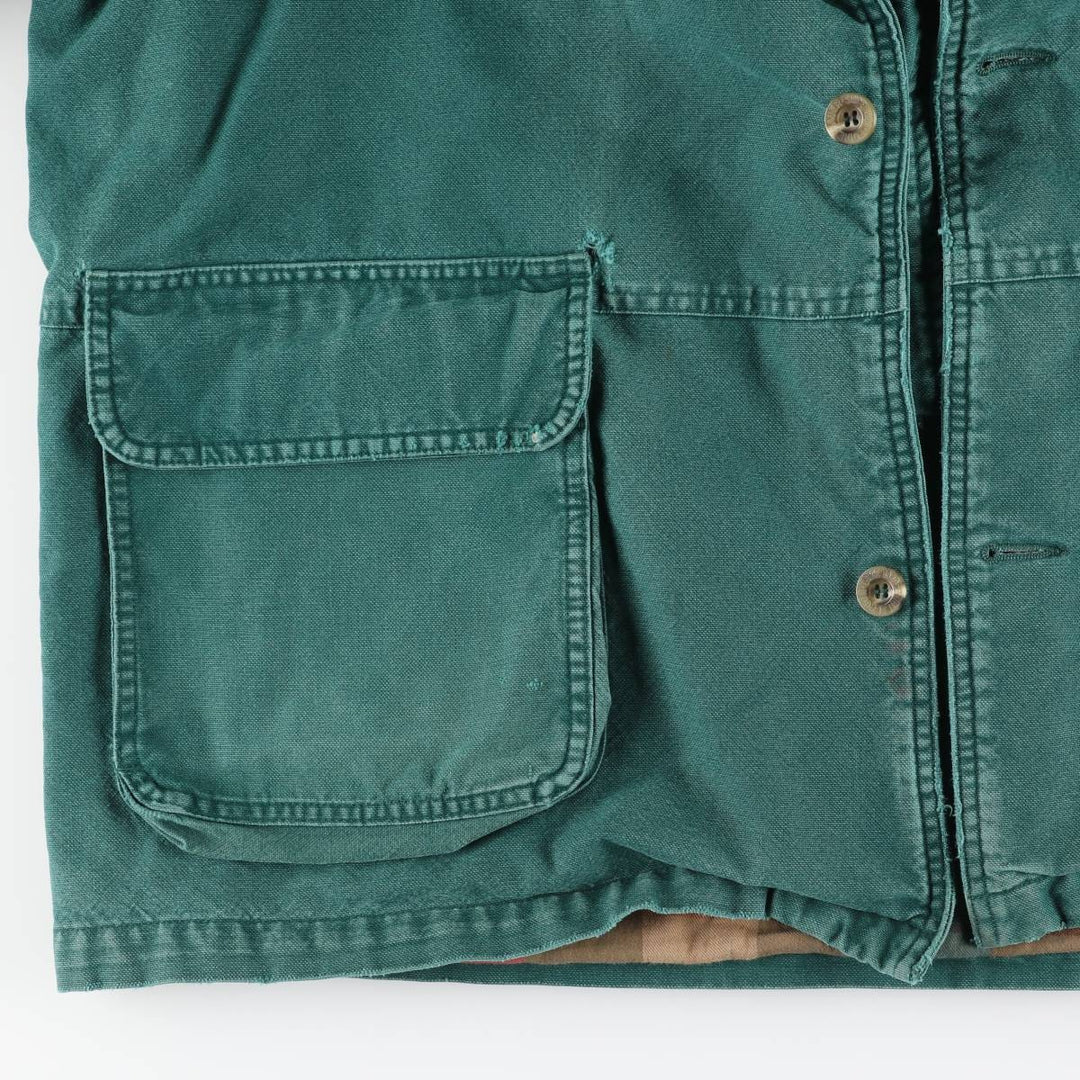 Eddie Bauer Hunting Jacket, Men's XL cotton green type Vintage Second Hand