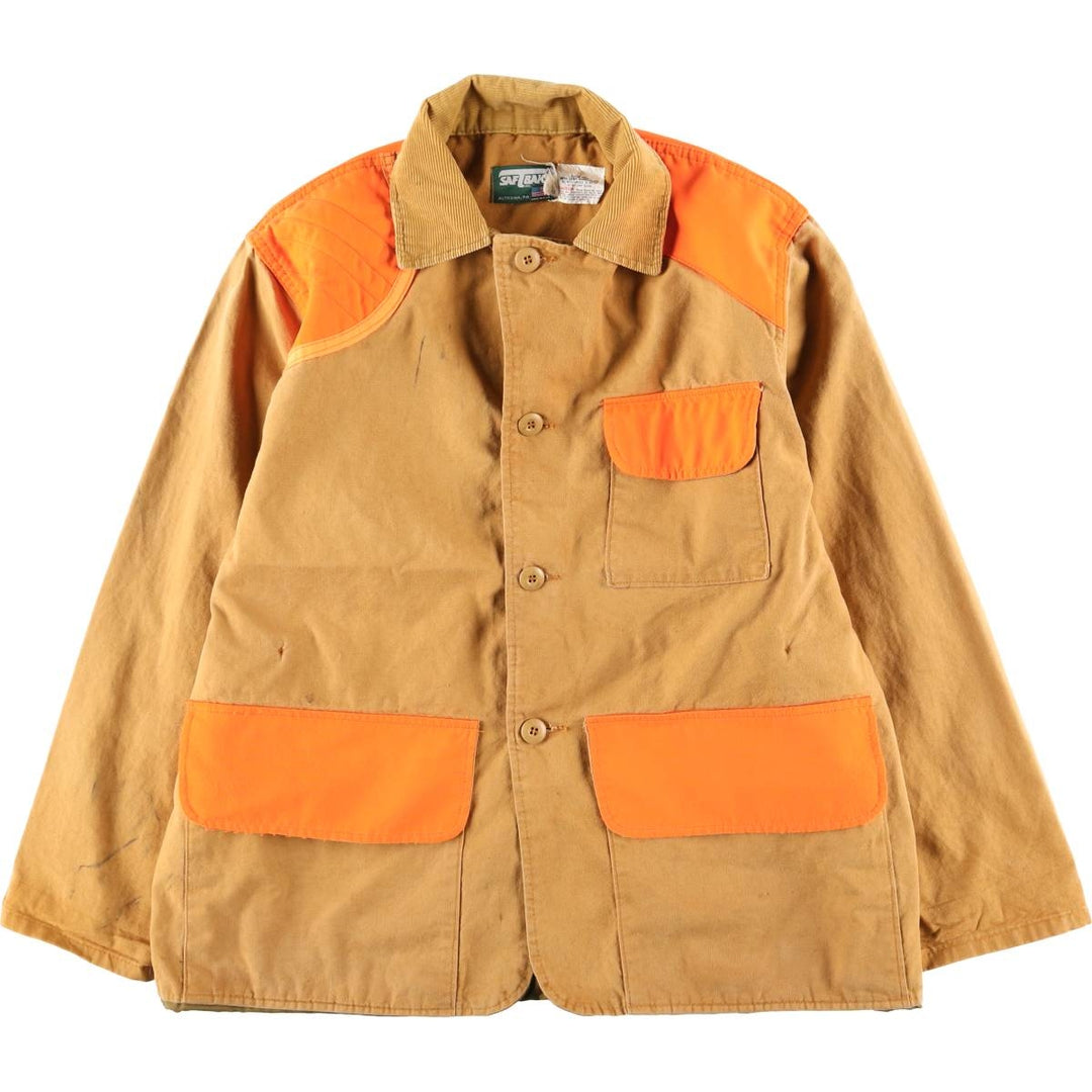 Vintage 1980'S SAFTBAK Duck Hunting Jacket, Made in USA, Men's Size L unclear Beige type Vintage Second Hand