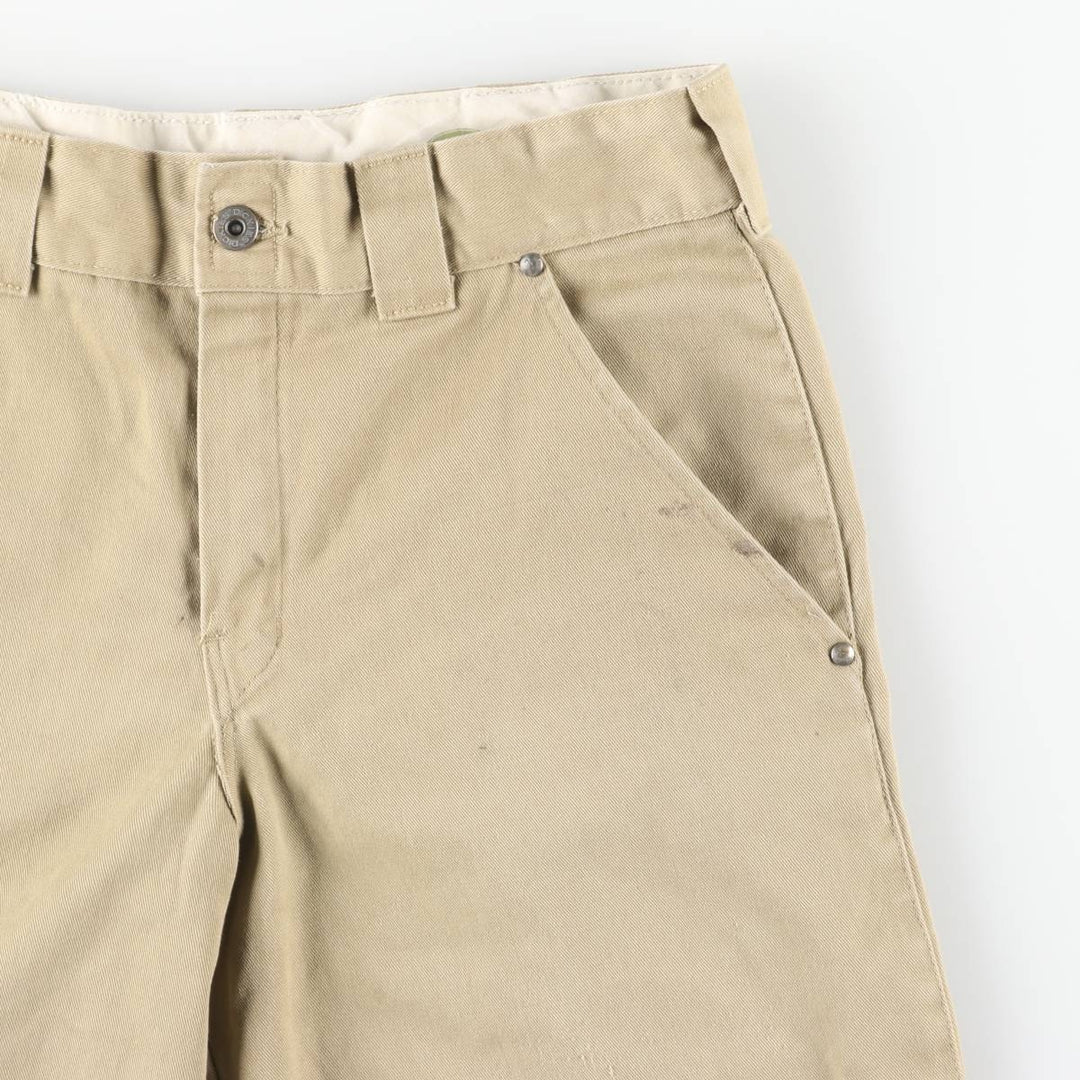 Dickies Work Shorts, Half Pants, Men's, W30 equivalent unclear Beige type Vintage Second Hand