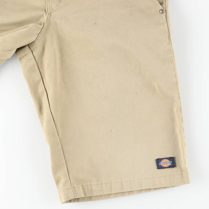 Dickies Work Shorts, Half Pants, Men's, W30 equivalent unclear Beige type Vintage Second Hand
