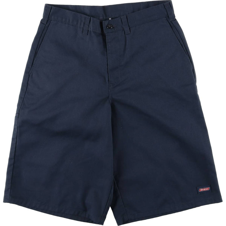 Dickies Work Shorts, Half Pants, Men's, W31 equivalent polyester navy blue type Vintage Second Hand