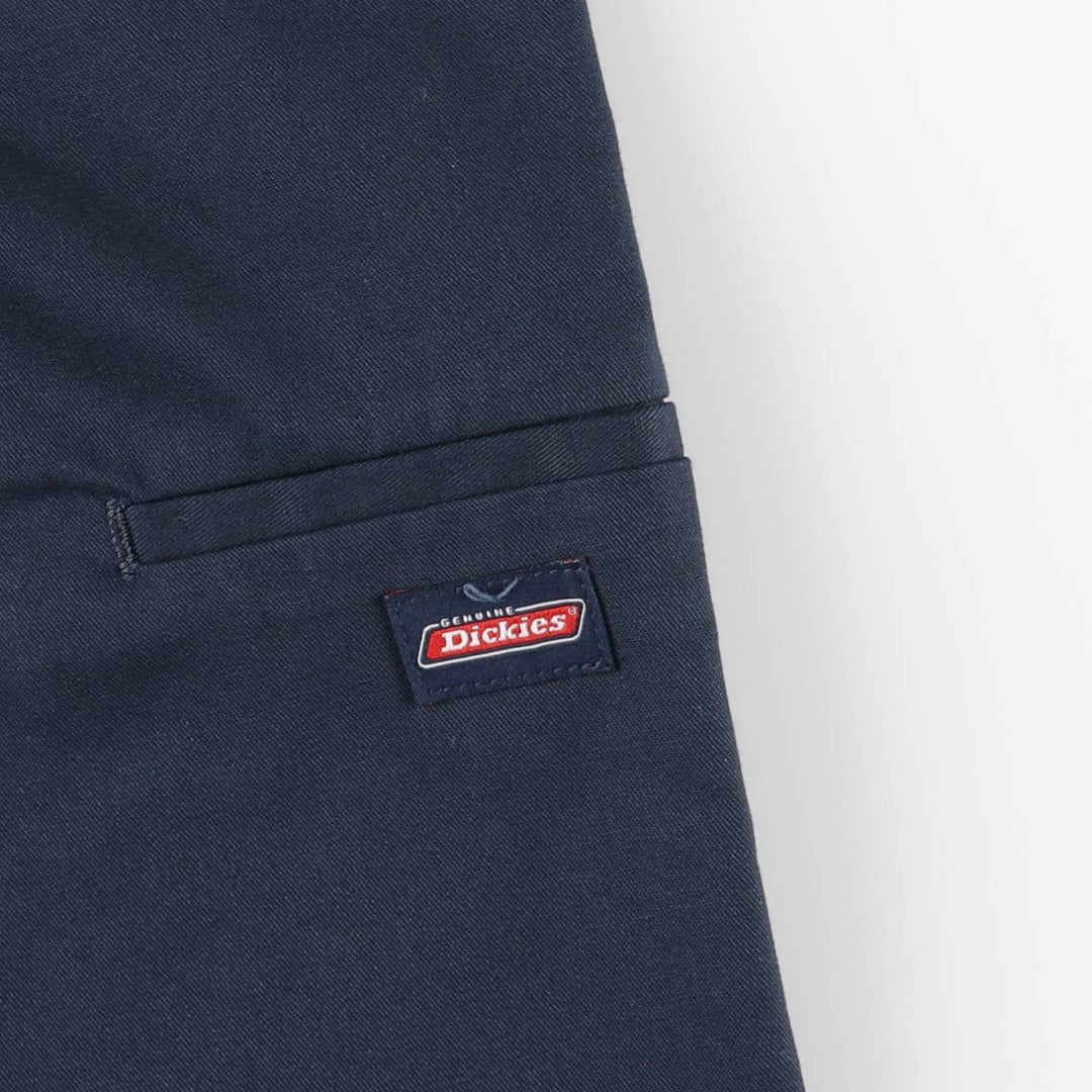 Dickies Work Shorts, Half Pants, Men's, W31 equivalent polyester navy blue type Vintage Second Hand
