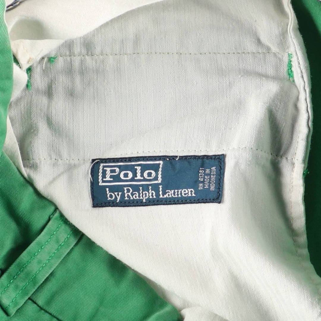 Ralph Lauren POLO by Ralph Lauren Chino Shorts Shorts Men's W34 equivalent cotton green type Vintage Second Hand