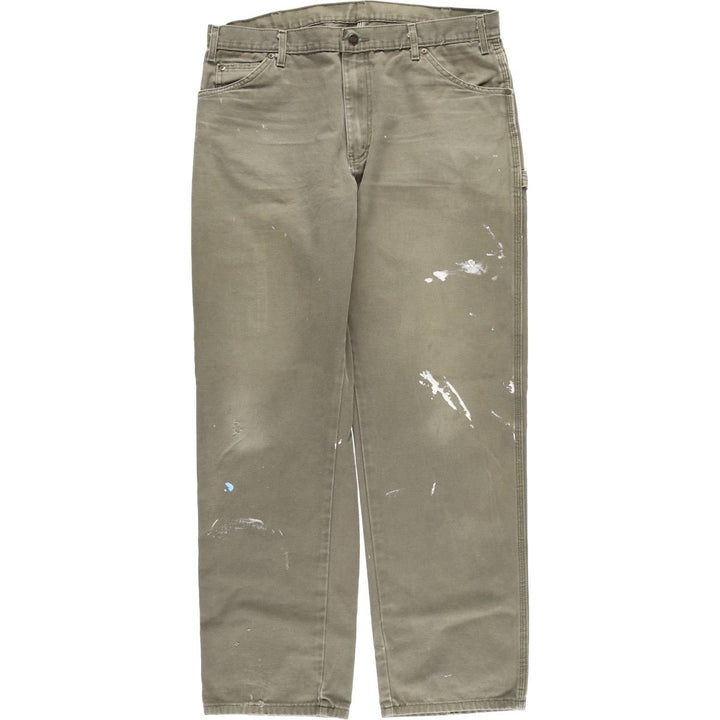 Dickies Painted Duck Painter Pants for Men, W37 equivalent unclear Khaki type Vintage Second Hand