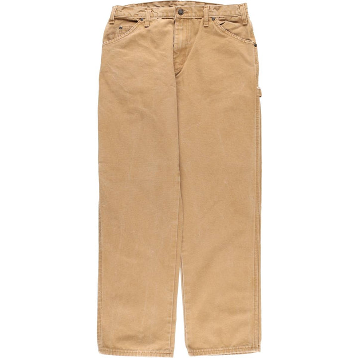 Dickies Relaxed Fit Duck Painter Pants, Men's, Size W33 cotton beige type brown Vintage Second Hand