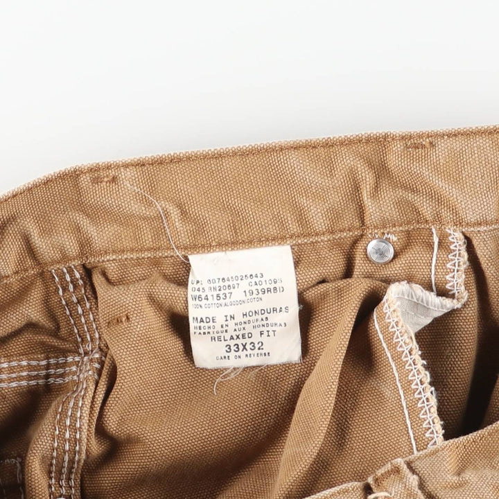 Dickies Relaxed Fit Duck Painter Pants, Men's, Size W33 cotton beige type brown Vintage Second Hand