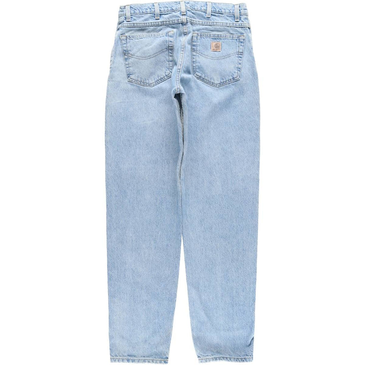 Carhartt Tapered Denim Pants for Men, W33 equivalent unclear blue type Vintage Second Hand