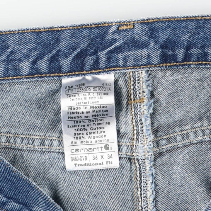 Carhartt Traditional Fit Straight Denim Pants, Men's, Size 37 cotton blue type Vintage Second Hand