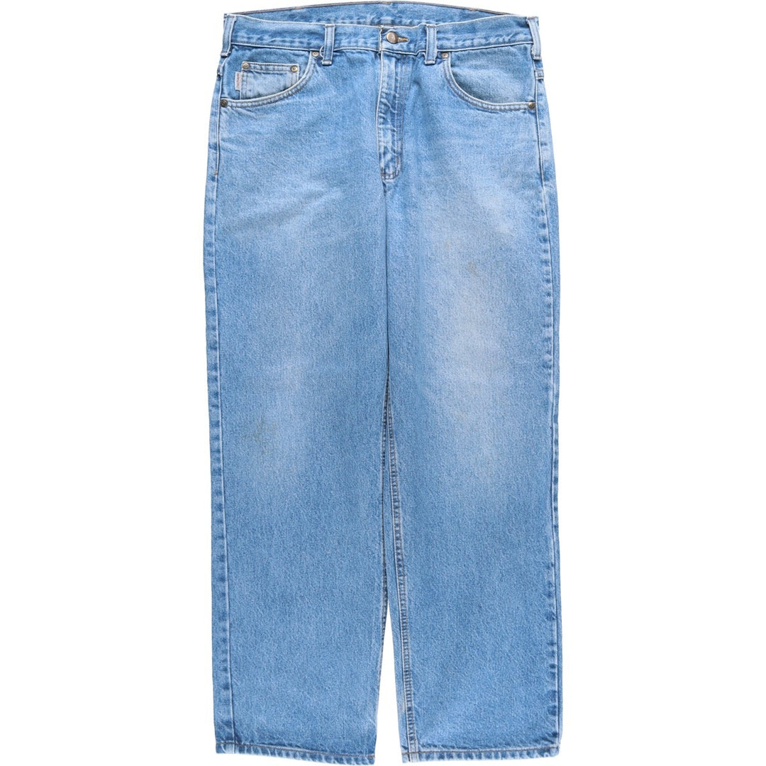 Carhartt Relaxed Fit Tapered Denim Pants for Men, W35 cotton blue type Vintage Second Hand