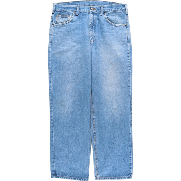 Carhartt Relaxed Fit Tapered Denim Pants for Men, W35 cotton blue type Vintage Second Hand