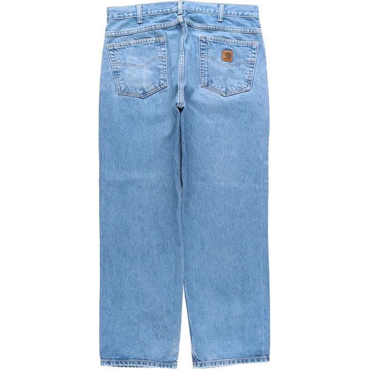 Carhartt Relaxed Fit Tapered Denim Pants for Men, W35 cotton blue type Vintage Second Hand