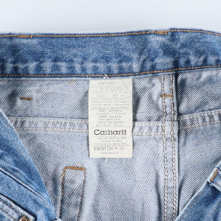 Carhartt Relaxed Fit Tapered Denim Pants for Men, W35 cotton blue type Vintage Second Hand