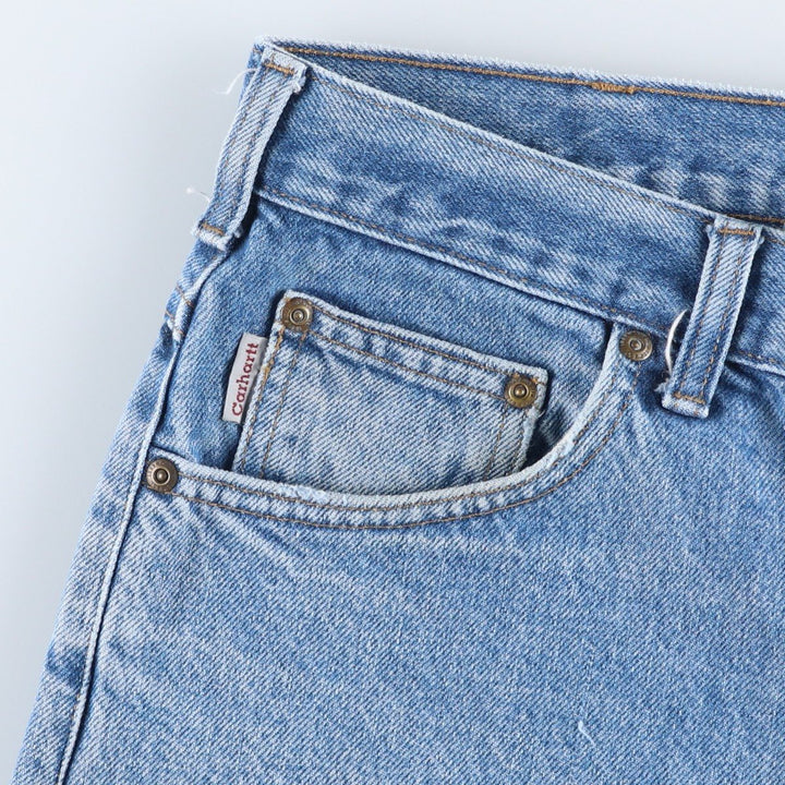 Carhartt Relaxed Fit Tapered Denim Pants for Men, W35 cotton blue type Vintage Second Hand