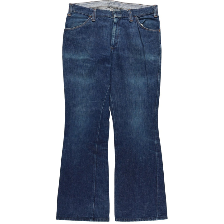 T and T Flare Cut Denim Pants Men's Size W37 unclear blue type Vintage Second Hand