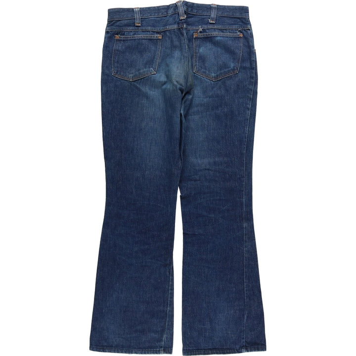 T and T Flare Cut Denim Pants Men's Size W37 unclear blue type Vintage Second Hand