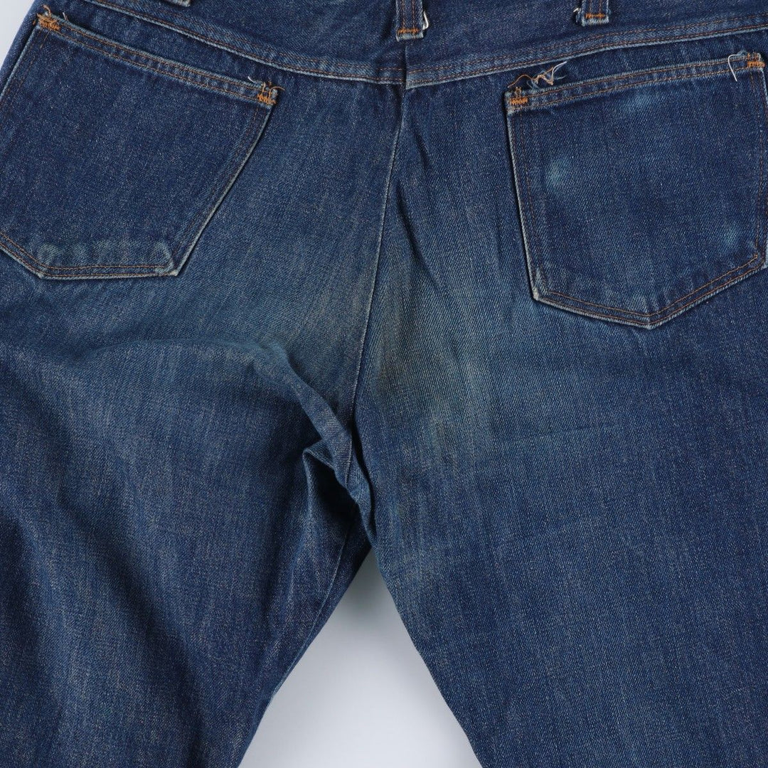 T and T Flare Cut Denim Pants Men's Size W37 unclear blue type Vintage Second Hand