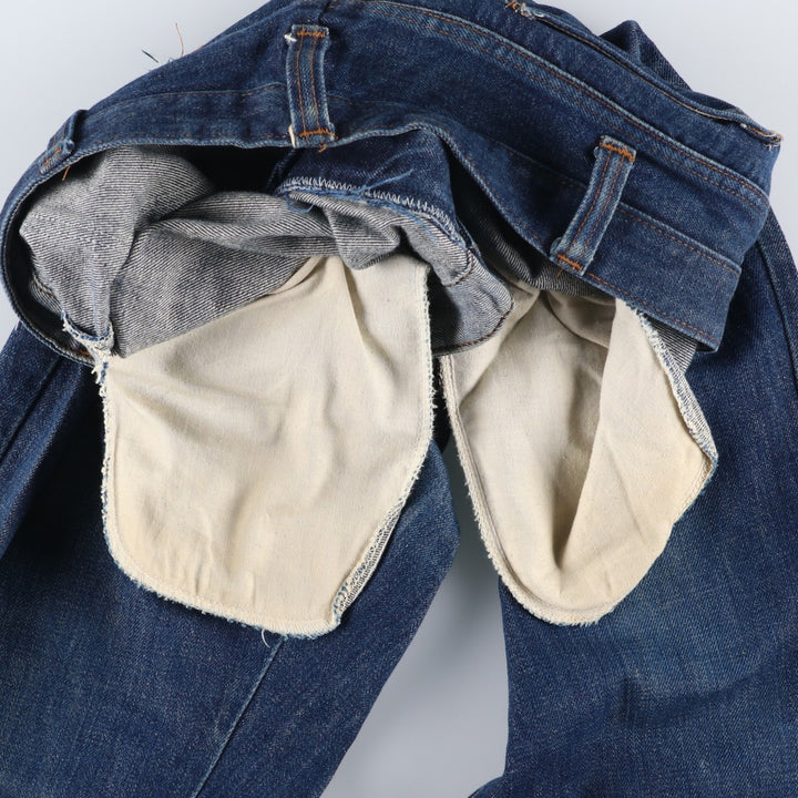 T and T Flare Cut Denim Pants Men's Size W37 unclear blue type Vintage Second Hand