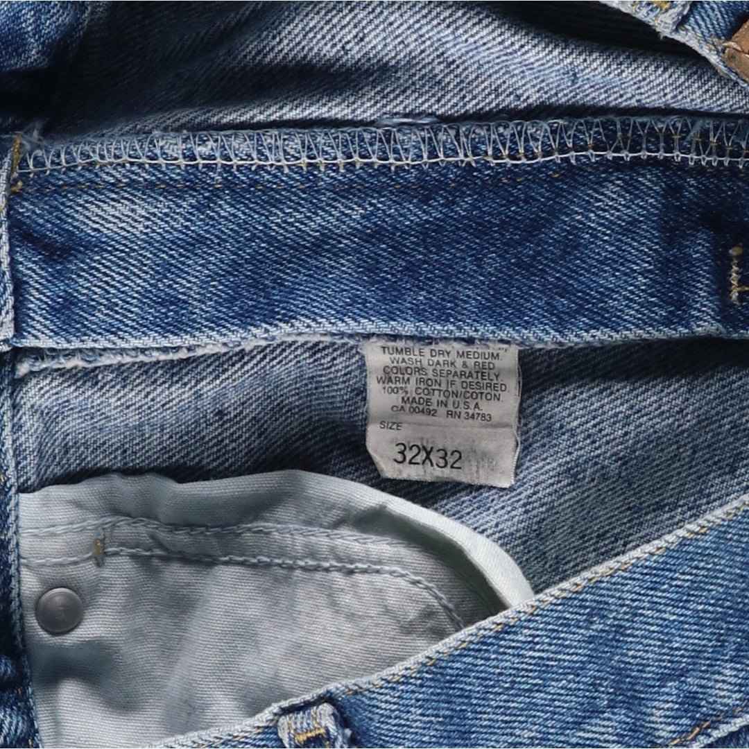 Lee Tapered Denim Pants, Made in USA, Men's, Size W31 cotton blue type Vintage Second Hand