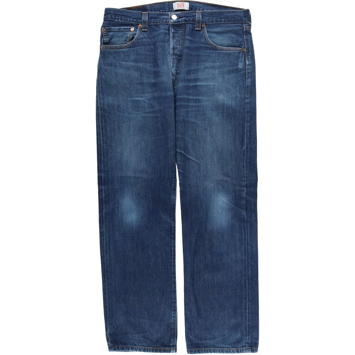 Levi's 501 Straight Leg Button-Fly Euro Model Straight Denim Pants, Men's Size 36 cotton navy blue type Vintage Second Hand
