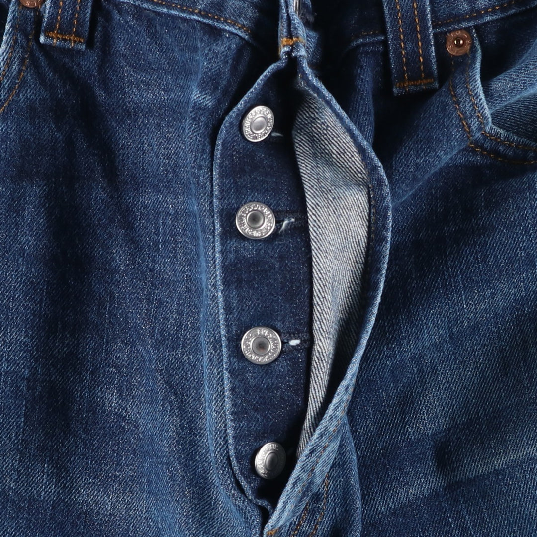 Levi's 501 Straight Leg Button-Fly Euro Model Straight Denim Pants, Men's Size 36 cotton navy blue type Vintage Second Hand