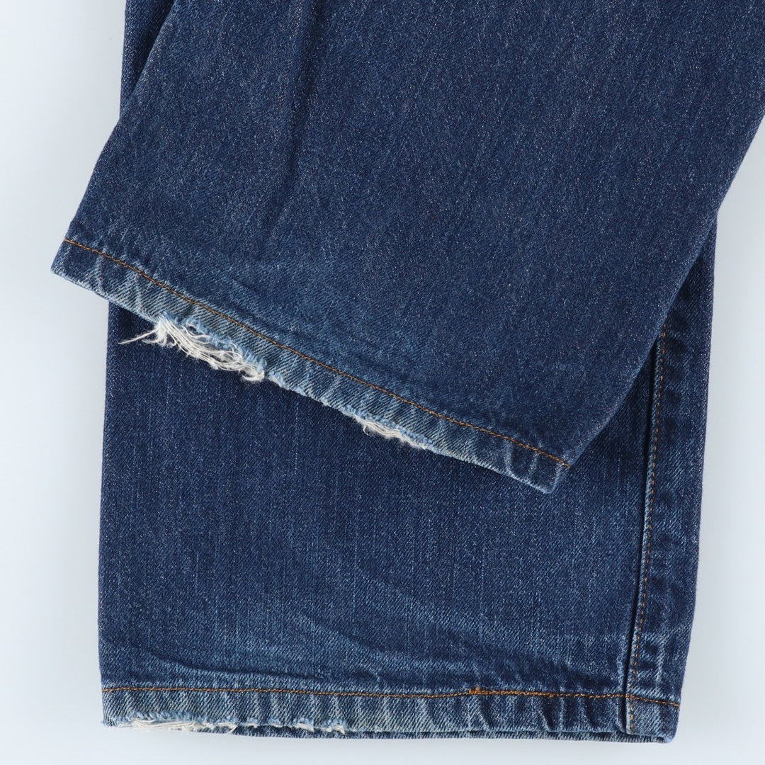Levi's 501 Straight Leg Button-Fly Euro Model Straight Denim Pants, Men's Size 36 cotton navy blue type Vintage Second Hand