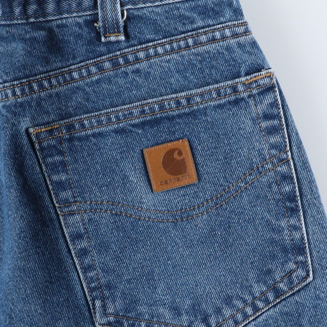 Carhartt Tapered Denim Pants for Men, W34 equivalent cotton blue type Vintage Second Hand